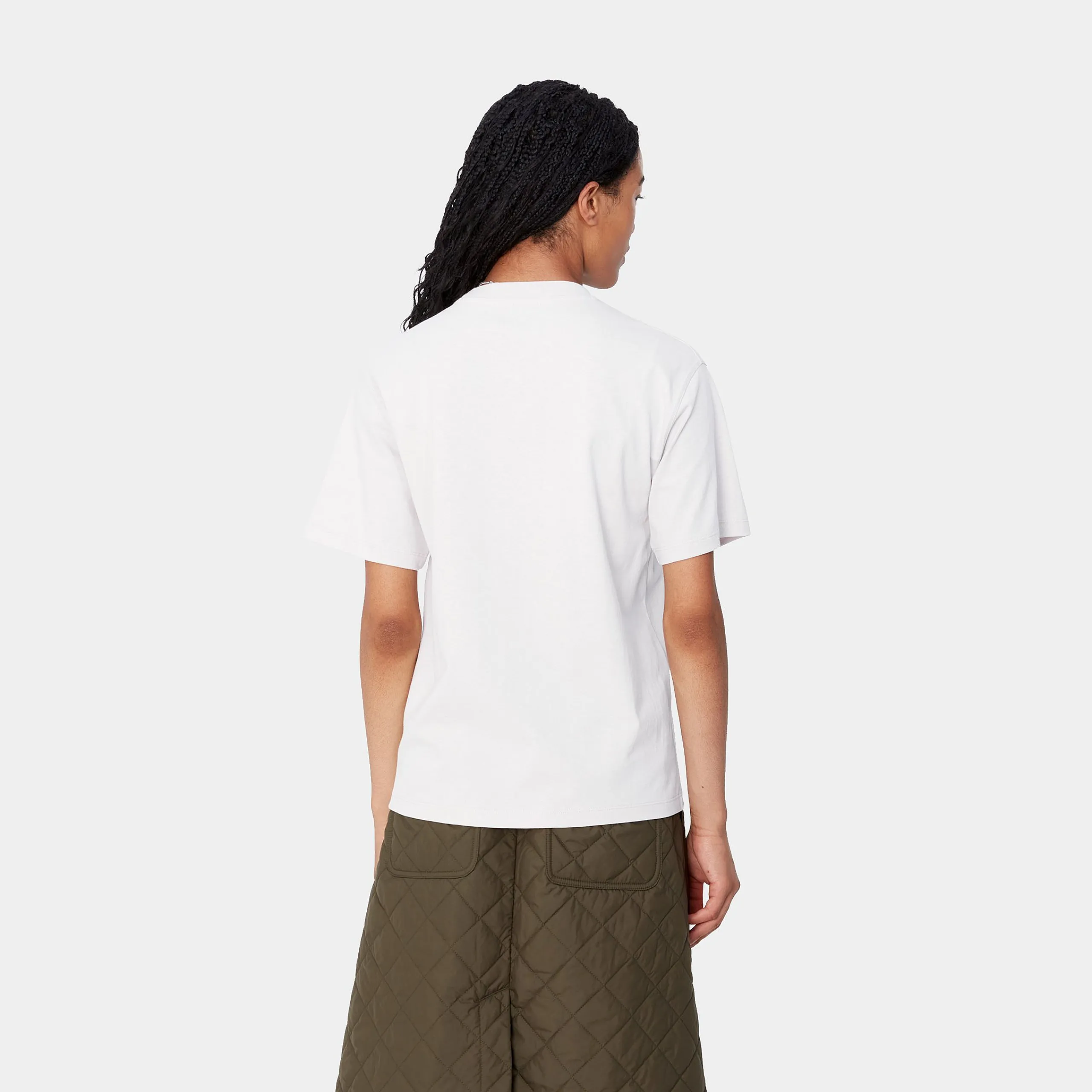 T-Shirts>Carhartt WIP W' S/S American Script T-Shirt Moonbeam