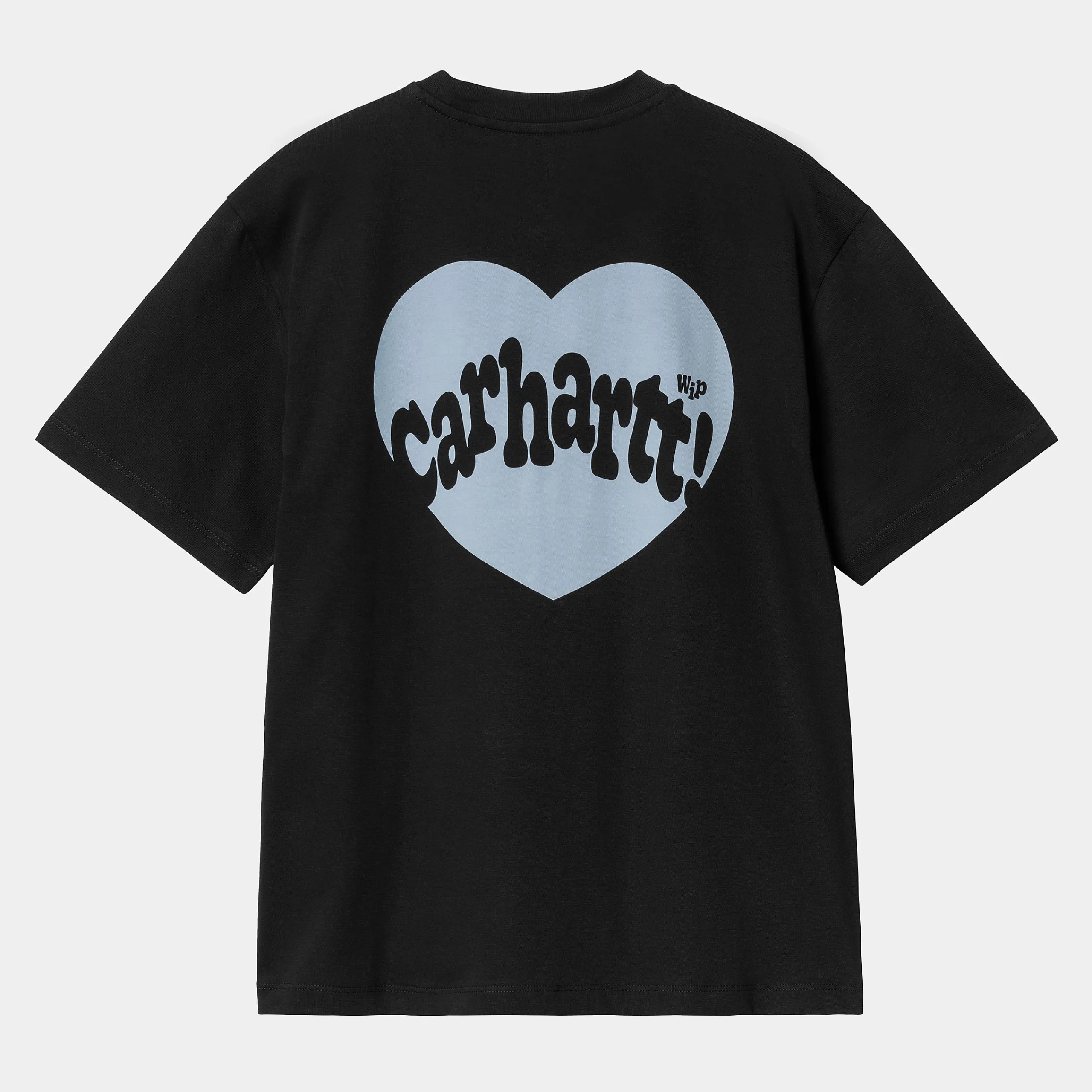 T-Shirts>Carhartt WIP W' S/S Amour T-Shirt Black / Misty Sky
