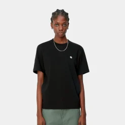 T-Shirts>Carhartt WIP W' S/S Casey T-Shirt Black / Silver