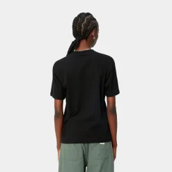 T-Shirts>Carhartt WIP W' S/S Casey T-Shirt Black / Silver
