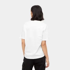 T-Shirts>Carhartt WIP W' S/S Chase T-Shirt White / Gold