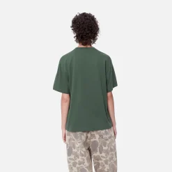 T-Shirts>Carhartt WIP W' S/S Chase T-Shirt Sycamore Tree / Gold