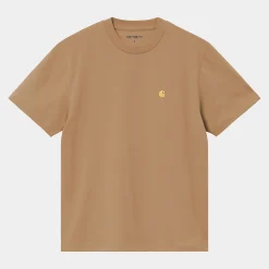 T-Shirts>Carhartt WIP W' S/S Chase T-Shirt Peanut / Gold