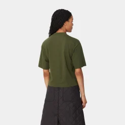T-Shirts>Carhartt WIP W' S/S Colburn T-Shirt Office Green