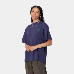 T-Shirts>Carhartt WIP W' S/S Do Not Disturb T-Shirt Aura / Green