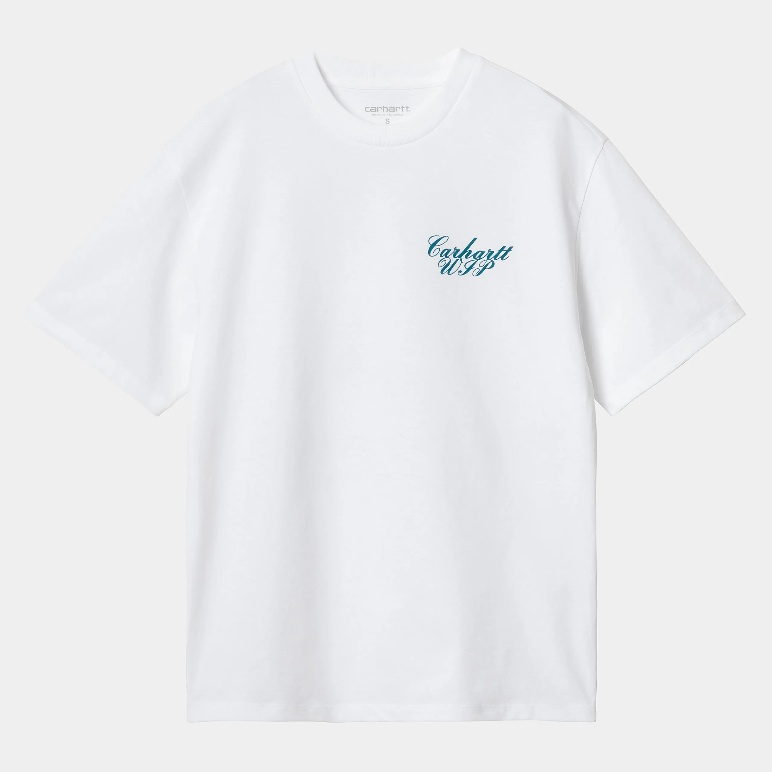 T-Shirts>Carhartt WIP W' S/S Exchange T-Shirt White / Blue