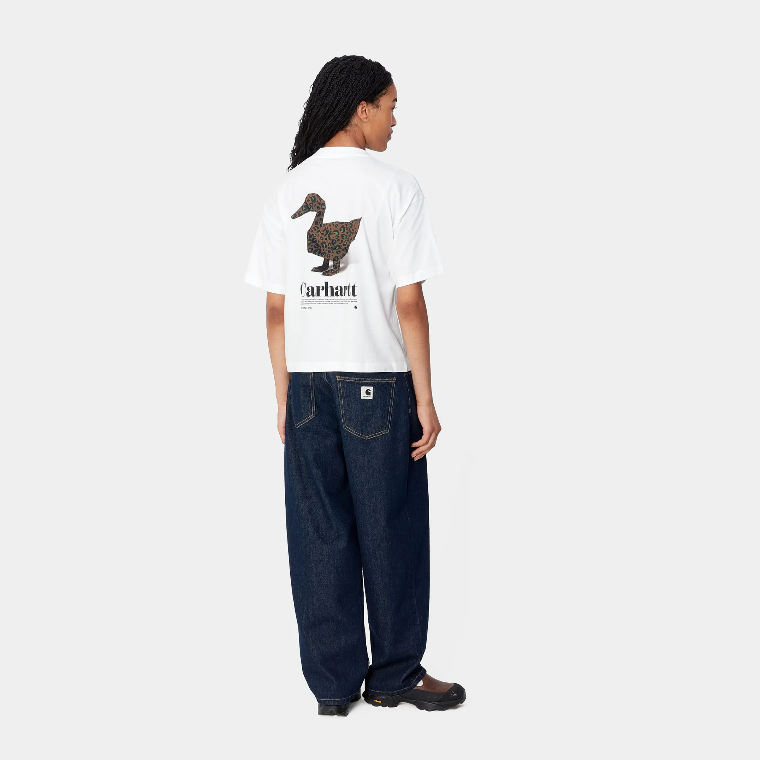T-Shirts>Carhartt WIP W' S/S Fold Leo T-Shirt White