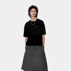 T-Shirts>Carhartt WIP W' S/S Fold Leo T-Shirt Black