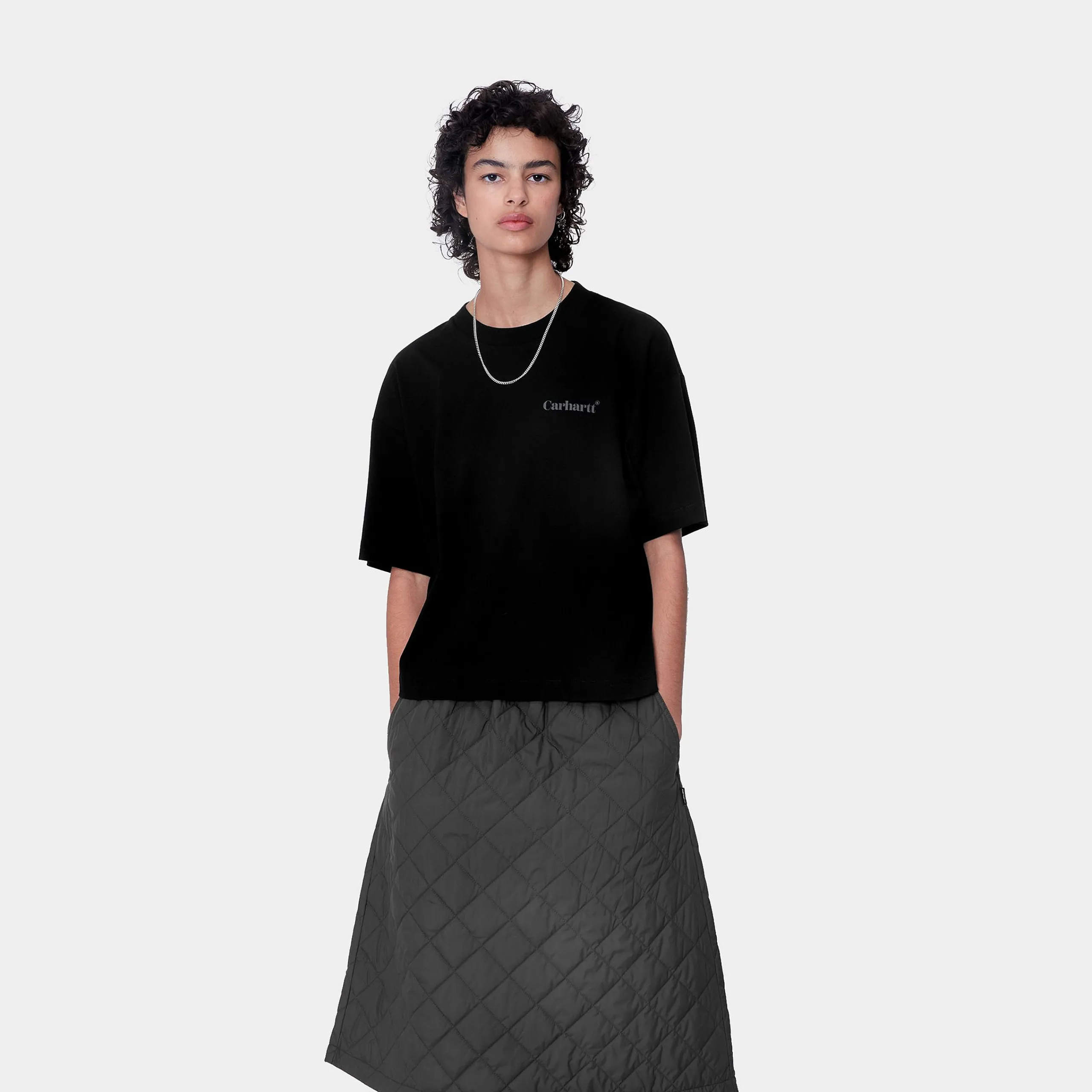 T-Shirts>Carhartt WIP W' S/S Fold Leo T-Shirt Black