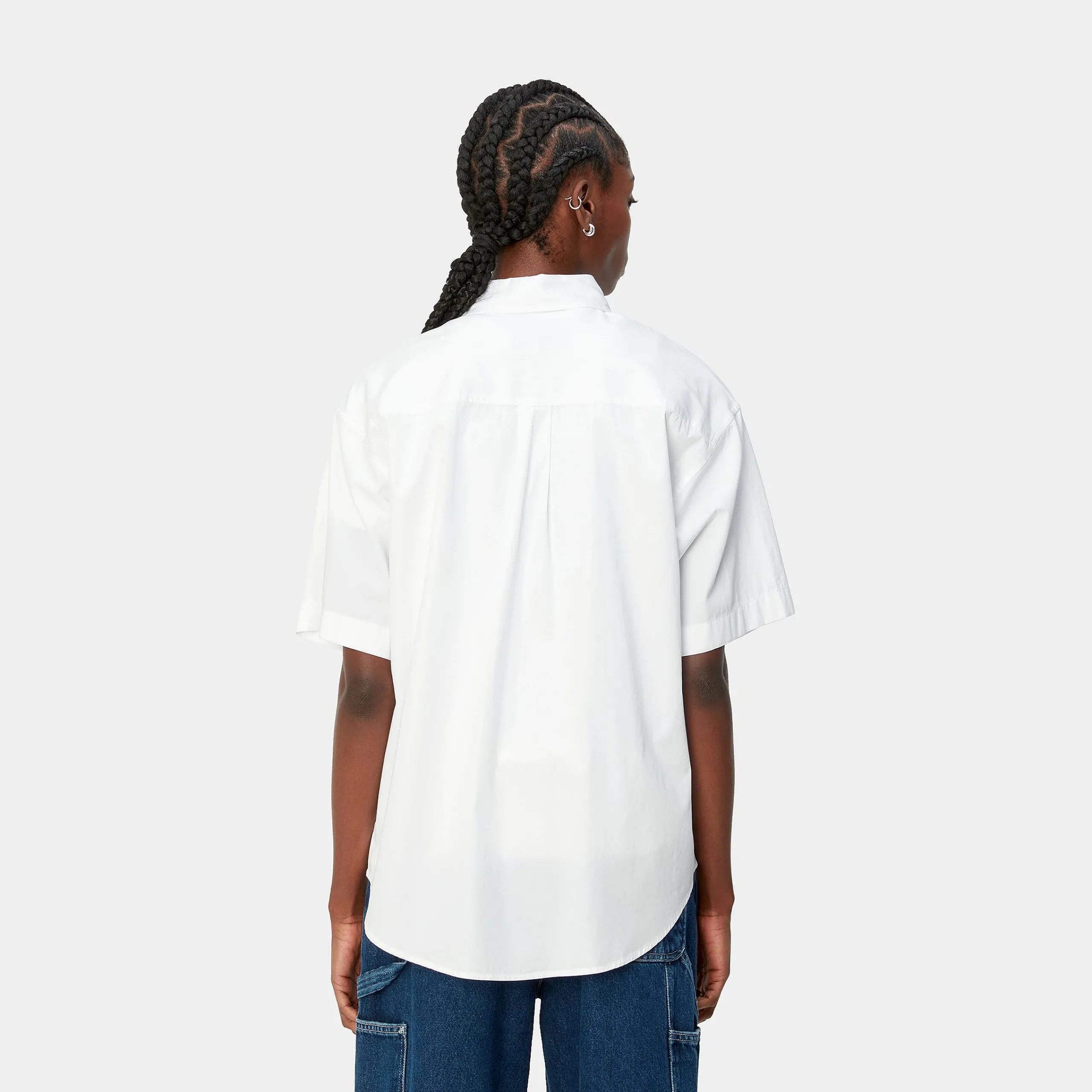 Hemden>Carhartt WIP W' S/S Jaxon Shirt White / White