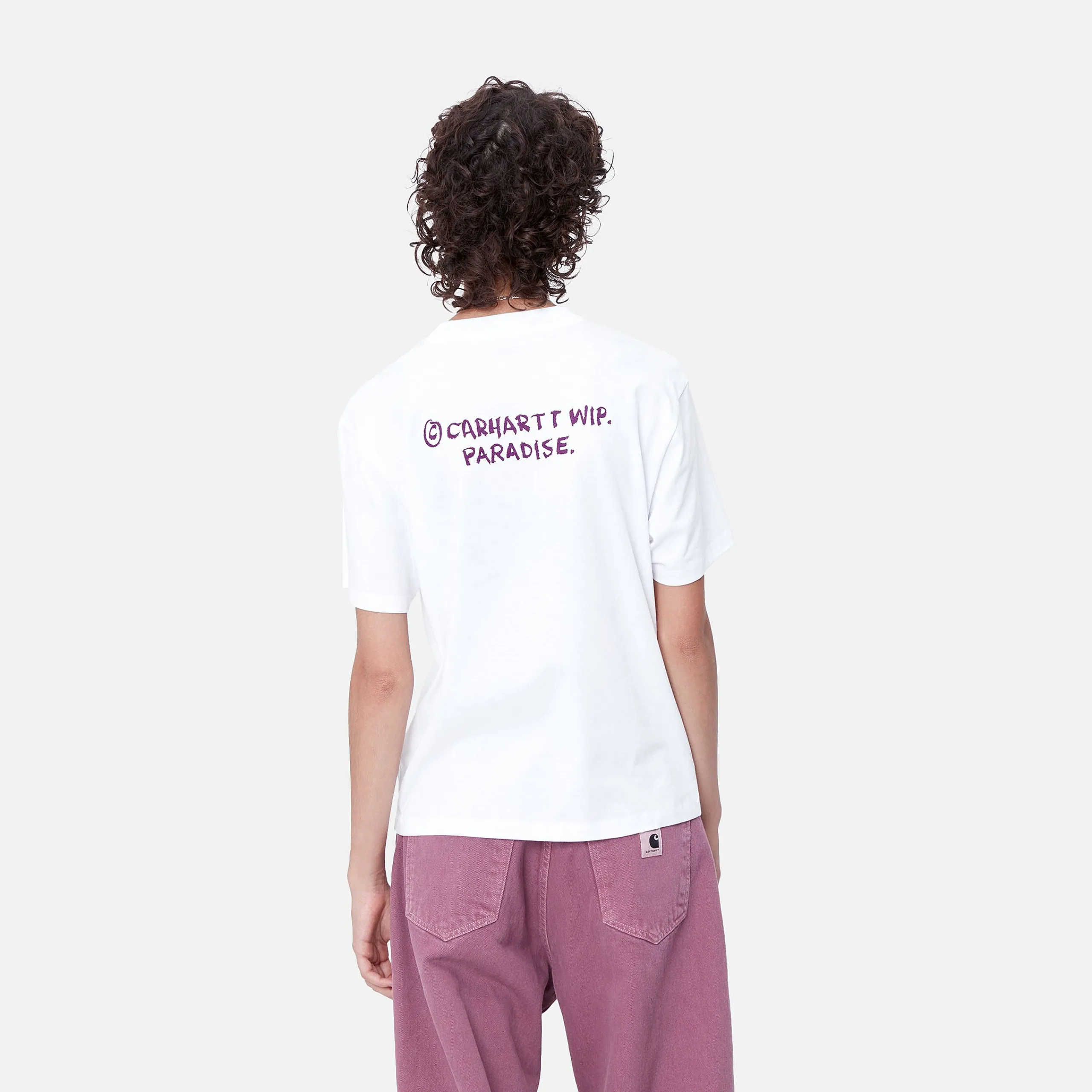 T-Shirts>Carhartt WIP W' S/S Paradise C T-Shirt White