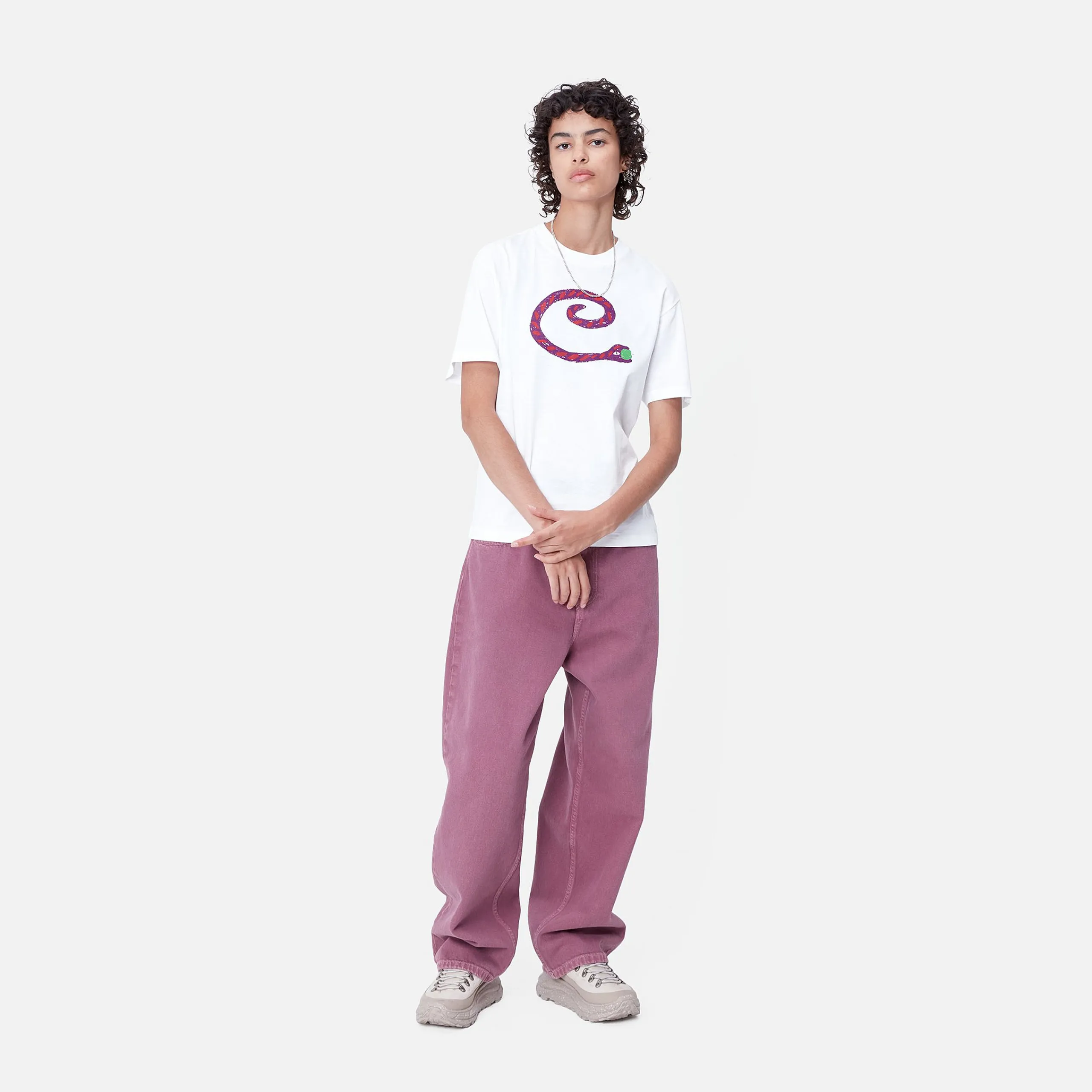 T-Shirts>Carhartt WIP W' S/S Paradise C T-Shirt White