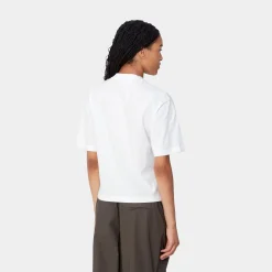 T-Shirts>Carhartt WIP W' S/S Pepe Card T-Shirt White / Black