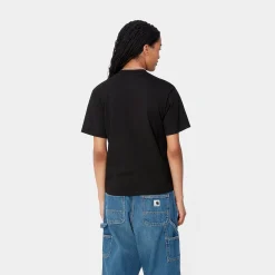 T-Shirts>Carhartt WIP W' S/S Pepe Sad Cowboy T-Shirt Black / White