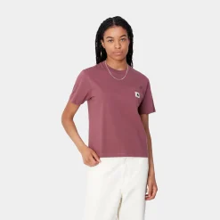 T-Shirts>Carhartt WIP W' S/S Pocket T-Shirt Dusty Fuchsia
