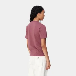 T-Shirts>Carhartt WIP W' S/S Pocket T-Shirt Dusty Fuchsia