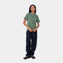 T-Shirts>Carhartt WIP W' S/S Pocket T-Shirt Duck Green