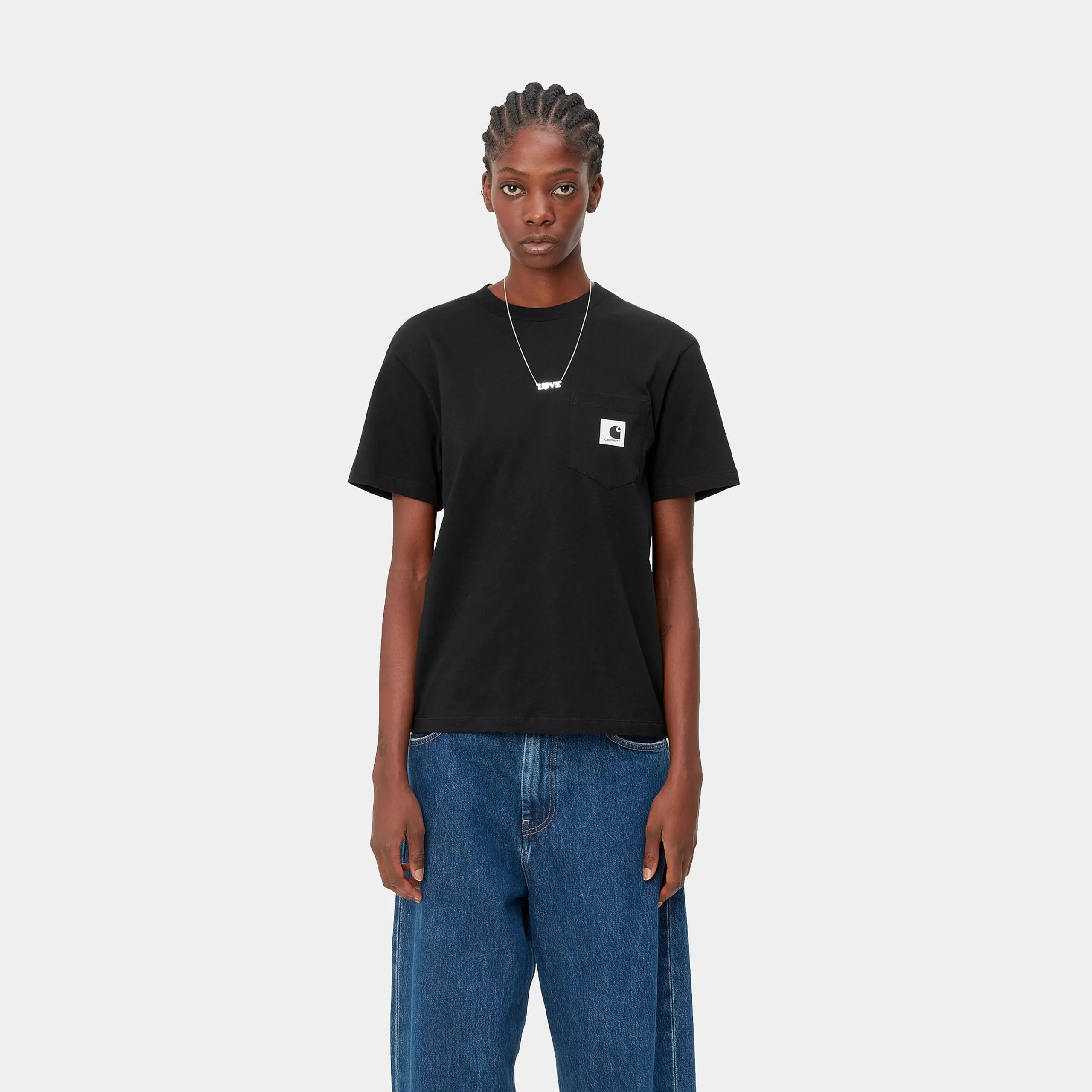 T-Shirts>Carhartt WIP W' S/S Pocket T-Shirt Black