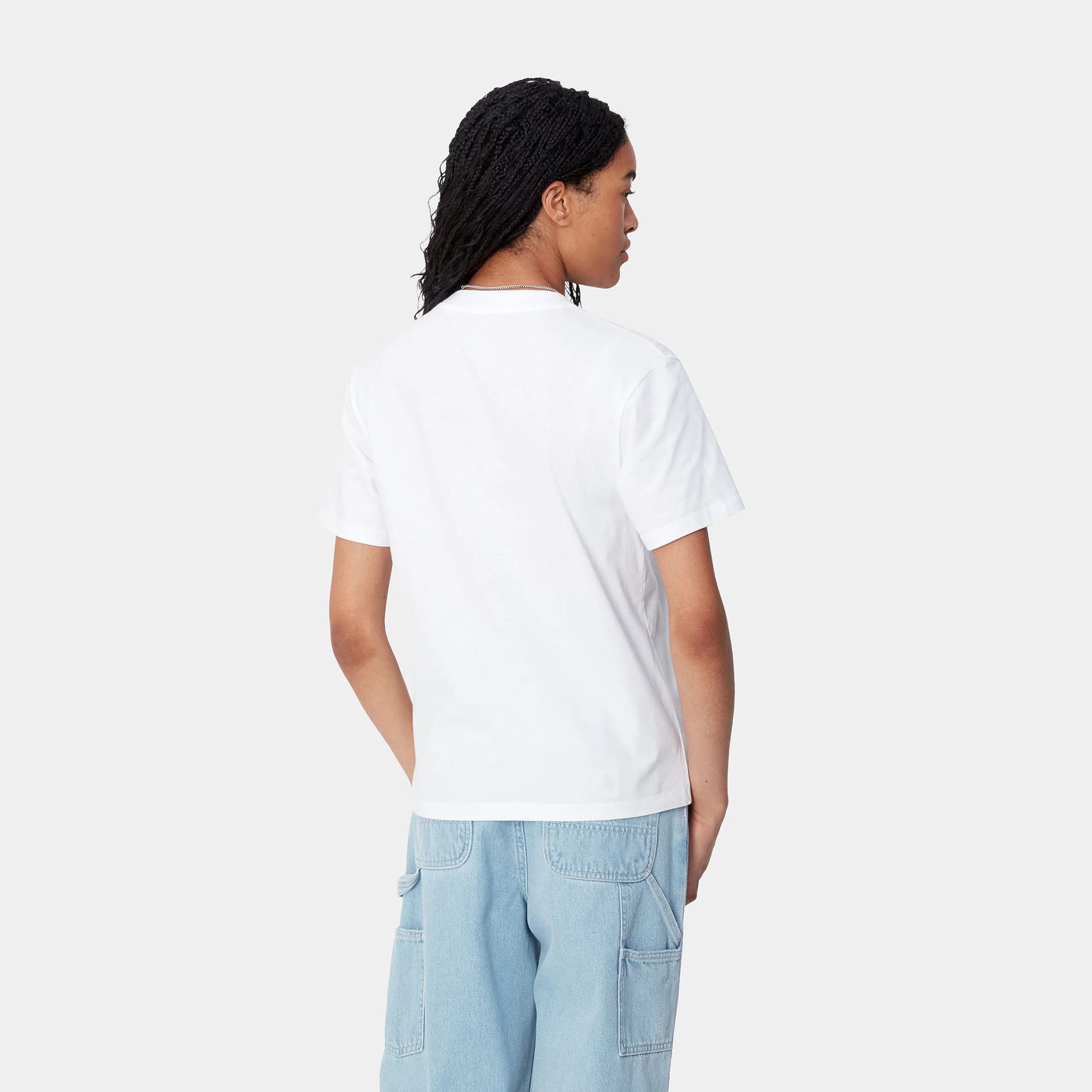 T-Shirts>Carhartt WIP W' S/S Script Embroidery T-Shirt White / Black