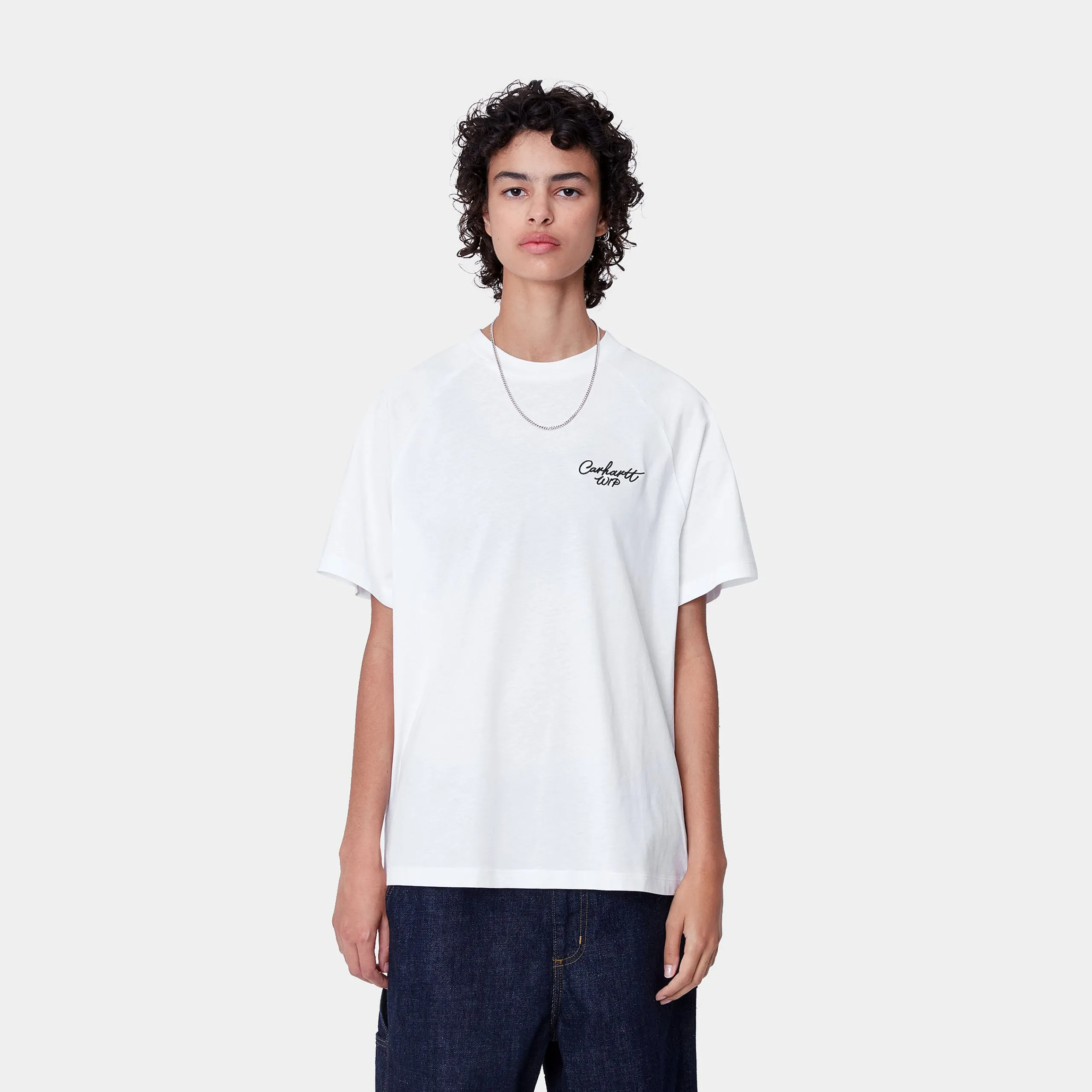 T-Shirts>Carhartt WIP W' S/S Signature T-Shirt White / Black