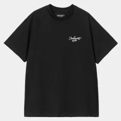 T-Shirts>Carhartt WIP W' S/S Signature T-Shirt Black / White