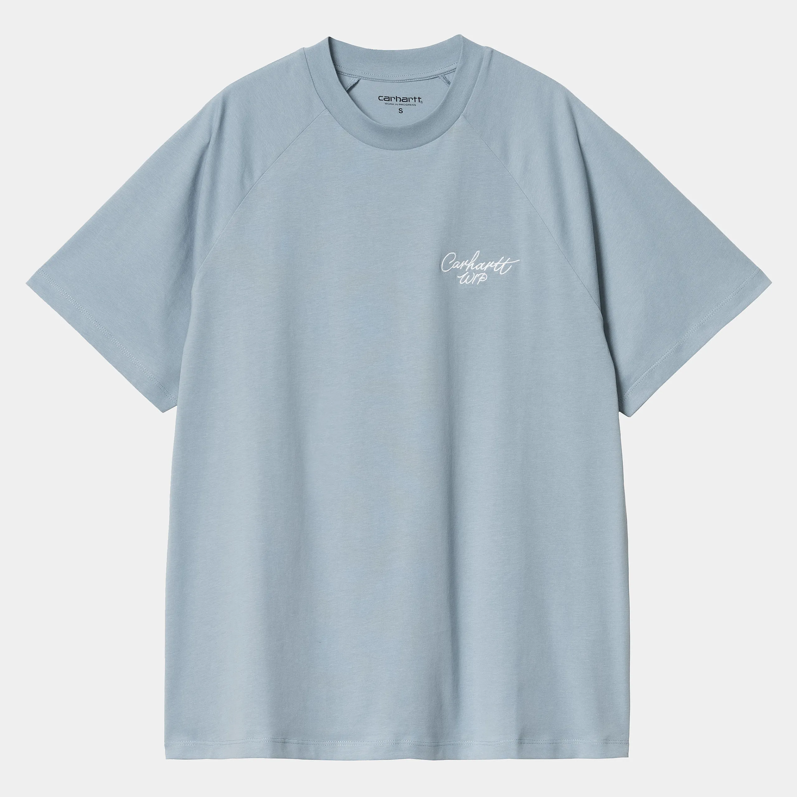 T-Shirts>Carhartt WIP W' S/S Signature T-Shirt Dusty Ice / White