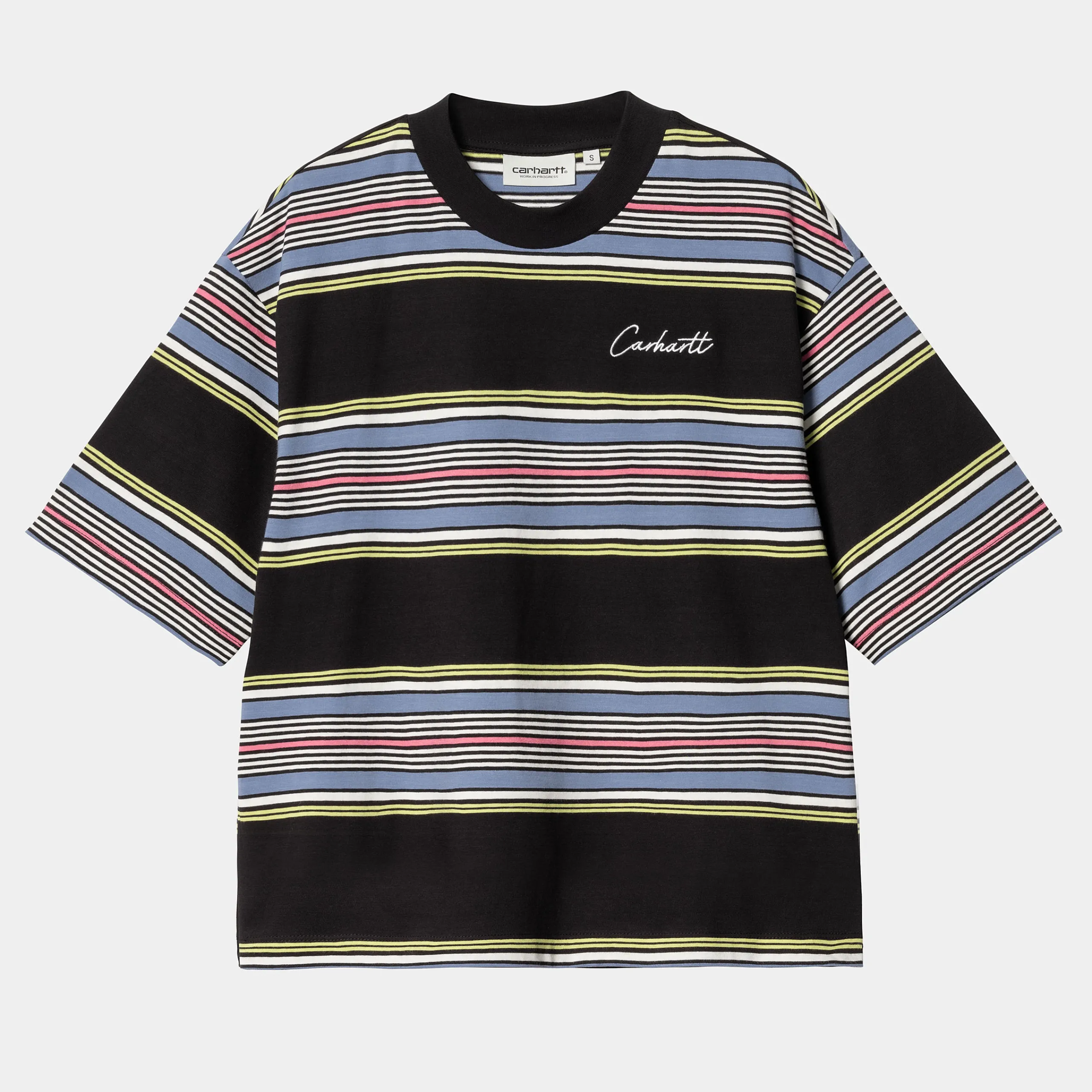 T-Shirts>Carhartt WIP W' S/S Snyder T-Shirt Snyder Stripe, Black