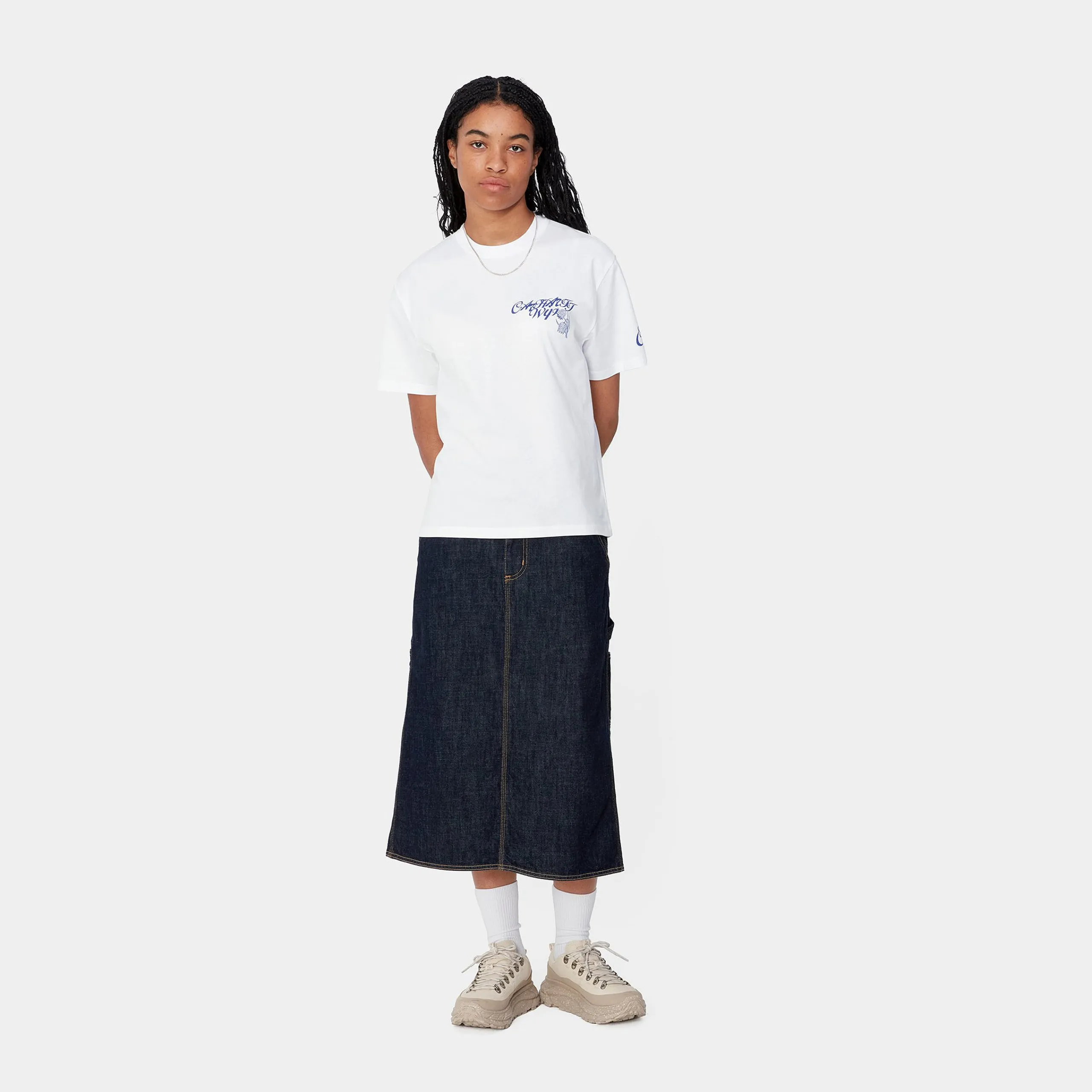 T-Shirts>Carhartt WIP W' S/S Tulip T-Shirt White