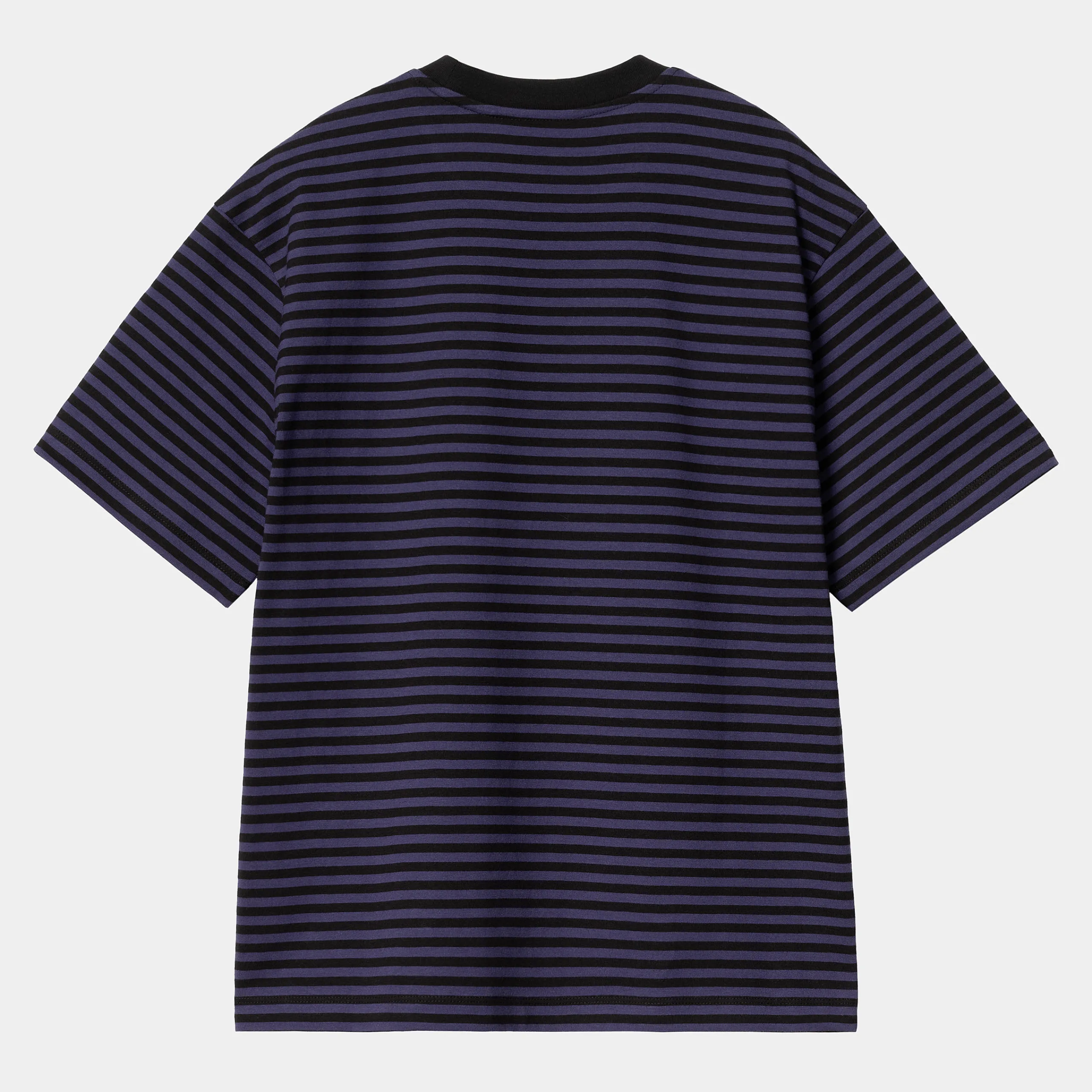 T-Shirts>Carhartt WIP W' S/S Verner T-Shirt Verner Stripe, Black / Aura