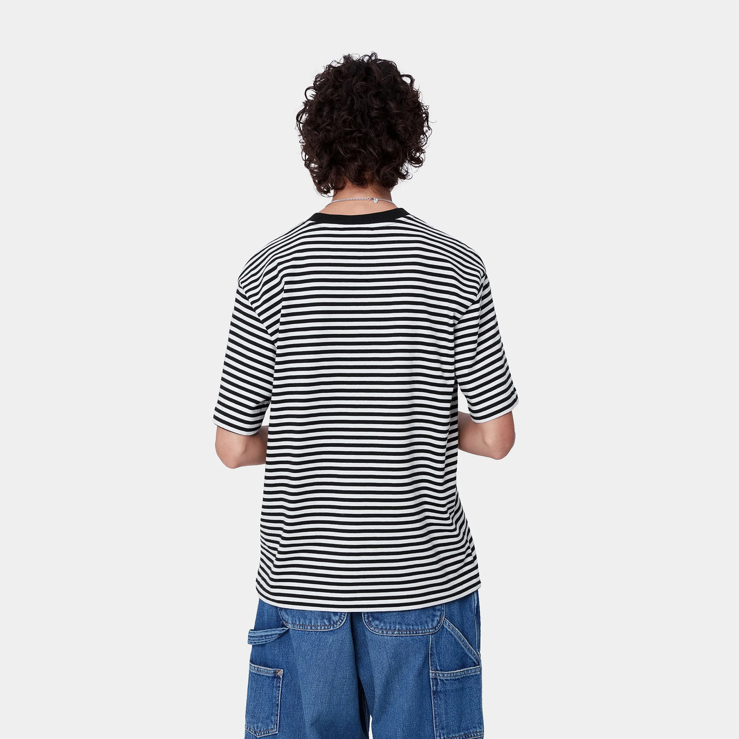 T-Shirts>Carhartt WIP W' S/S Verner T-Shirt Verner stripe, Black / Wax