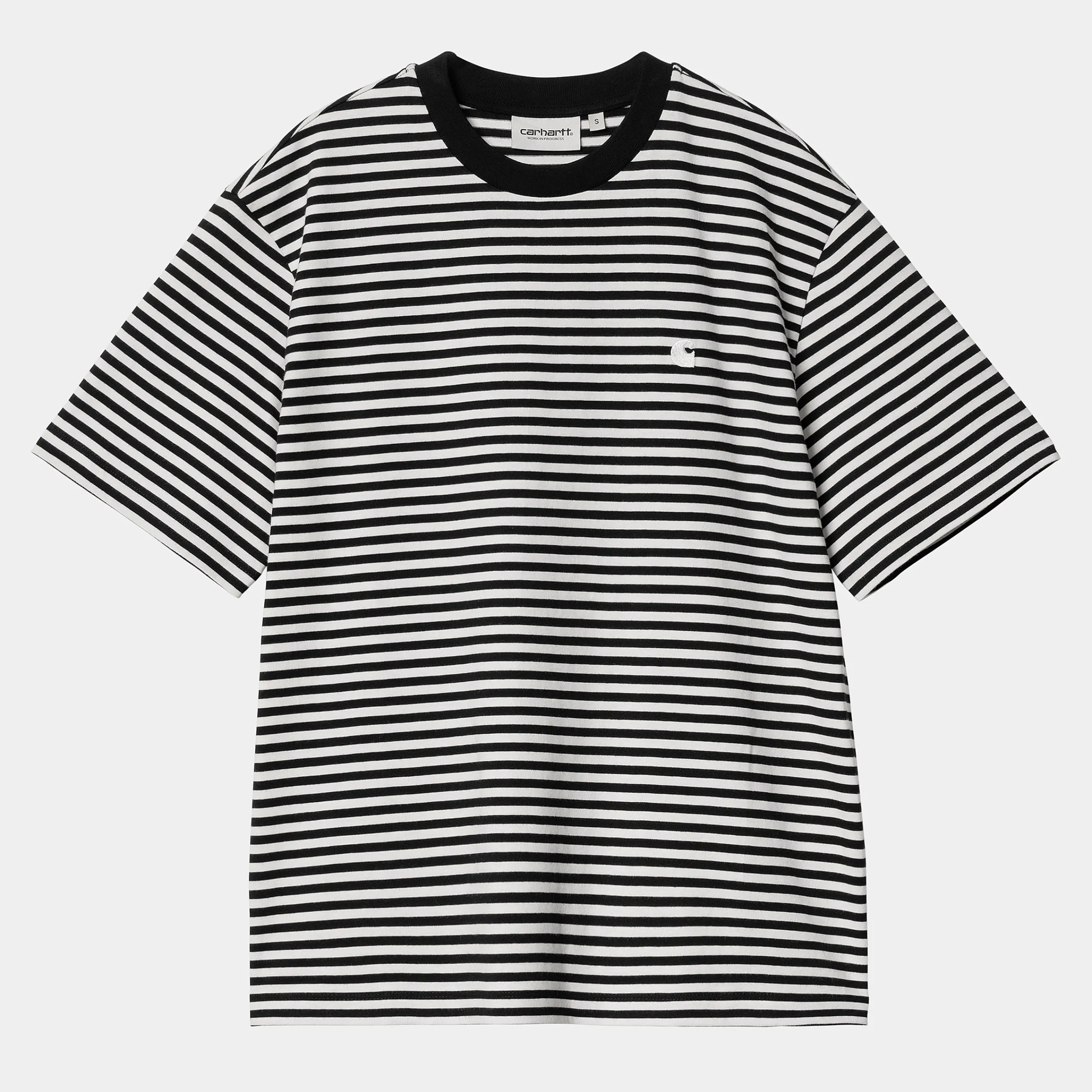 T-Shirts>Carhartt WIP W' S/S Verner T-Shirt Verner stripe, Black / Wax
