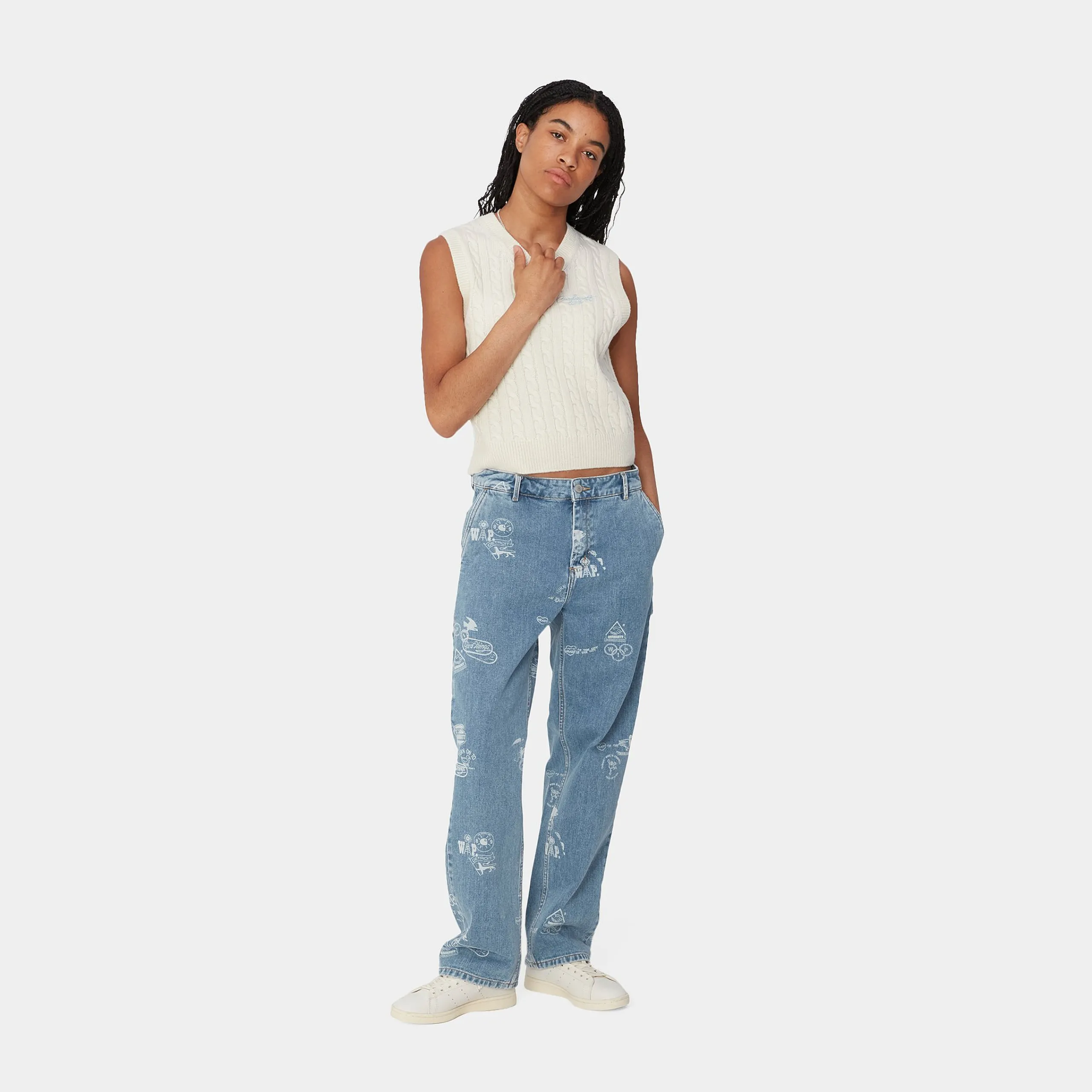 Hosen>Carhartt WIP W' Stamp Pant Stamp Print, Blue