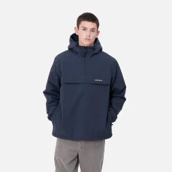 Jacken & Mäntel>Carhartt WIP Windbreaker Pullover (Winter) Air Force Blue / White