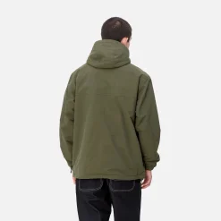Jacken & Mäntel>Carhartt WIP Windbreaker Pullover (Winter) Office Green / White